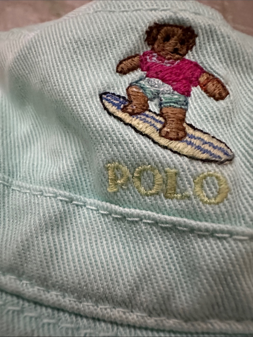 Tie-Dye Polo Bear Twill Bucket Hat - Picture 5 of 7